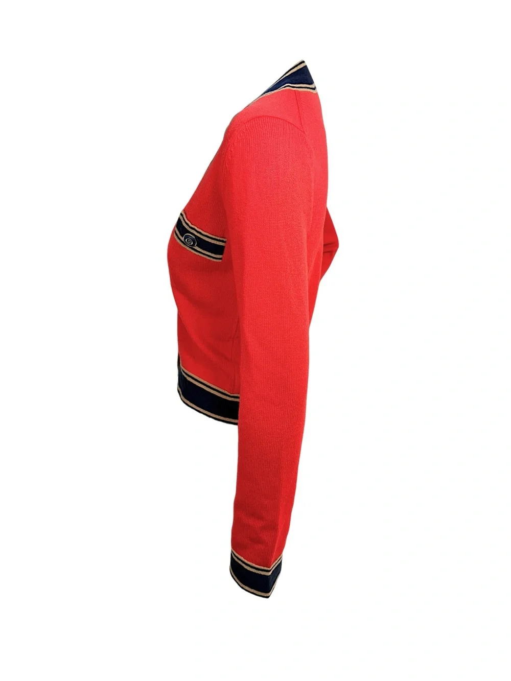 Chanel 20C Resort 2020 Red Cashmere CC Cardigan FR34 Runway Reference